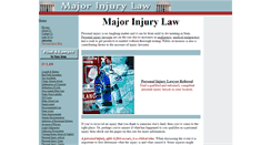 Desktop Screenshot of majorinjurylaw.com