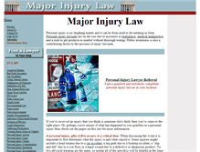 Tablet Screenshot of majorinjurylaw.com